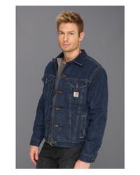 carhartt fleece lined denim shirt