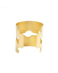 Tom Binns | Metallic Gold Razor Blade Cuff Gold Razor Blade Cuff | Lyst
