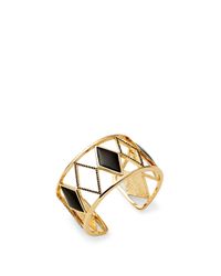 Rebecca Minkoff | Metallic Diamond Cutout Cuff | Lyst