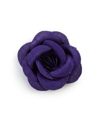 Hook + Albert | Purple Lapel Flower Pin | Lyst