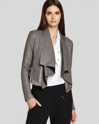 bcbg cropped leather jacket