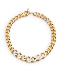 St. John | Metallic Chain Link Necklace | Lyst