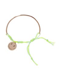 Venessa Arizaga | Yellow Have A Nice Day Friendship Cuff | Lyst