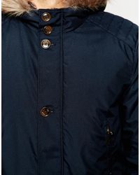 ted baker navy parka