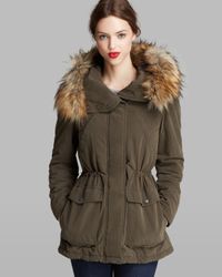 dkny green parka
