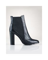 Polo Ralph Lauren | Black Monroe Leather Boot | Lyst
