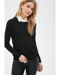 Black collared sweater Clearance