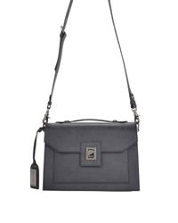 Badgley Mischka | Black Jean Saffiano Handbag | Lyst