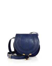 Chloé | Blue Marcie Small Ayers Crossbody Bag | Lyst