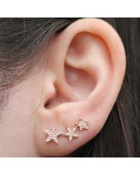Anne Sisteron - Pink 14kt Rose Gold Diamond Etoile Ear Cuff - Lyst