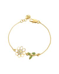 Juicy Couture - Metallic Daisy And Vine Bracelet - Lyst