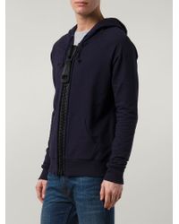 Band Of Outsiders Giant Zip Hoodie In Blue For Men Lyst Band Of Outsiders Giant Zip Hoodie In Blue For Men Lyst