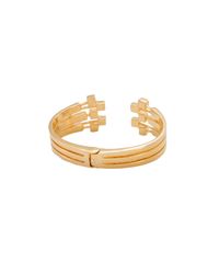Trina Turk | Metallic Geo Cuff Hinge Bracelet | Lyst