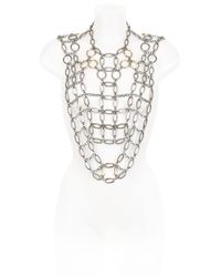 Lucia Odescalchi Metallic Hag Chain Necklace