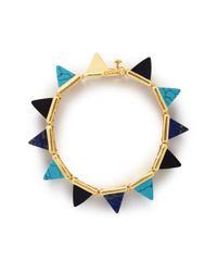 Eddie Borgo | Blue Gemstone Pyramid Bracelet | Lyst