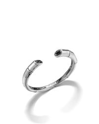John Hardy | Black Bamboo Medium Kick Cuff | Lyst