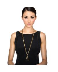 Lulu Frost - Metallic Plaza Letter Necklace - Diamond Chain - Lyst