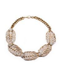 Lulu Frost | Metallic Goldtone Drift Statement Necklace | Lyst