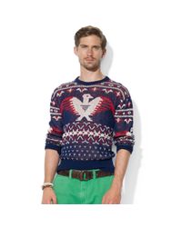 Ralph Lauren Polo Linenblend Thunderbird Sweater for Men | Lyst