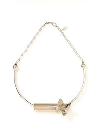 Rodarte | Metallic Gold and Silver Butterfly Choker Necklace | Lyst