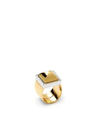 Rebecca Minkoff | Metallic Pyramid Ring | Lyst