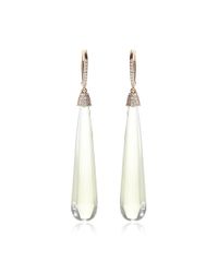Susan Foster | Yellow Diamond, Lemon Quartz & Gold Earrings | Lyst