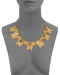 Ca&Lou | Metallic Miranda Crystal Bib Necklace | Lyst