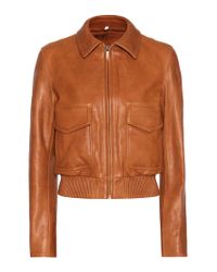 helmut lang leather biker jacket