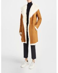 JOSEPH Brown Toscana Anais Sheepskin Coat