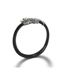 John Hardy | Dragon Station Bracelet On Black Leather Cord | Lyst