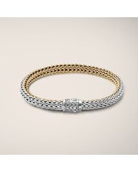 John Hardy | Metallic Small Reversible Bracelet | Lyst