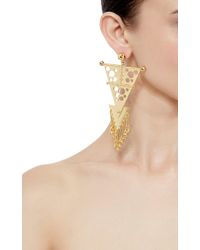 Paula Mendoza | Metallic Gold Plated Three Musketeer Convertible Earrings | Lyst