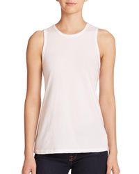 James Perse | White Wrap-back Tank Top | Lyst
