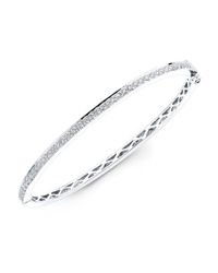 Anne Sisteron | 14kt White Gold Diamond Bangle | Lyst