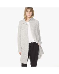 James Perse Gray Boucle Cardigan