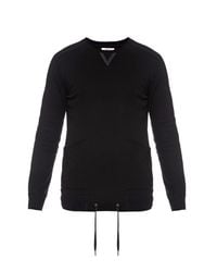 drawstring waist sweatshirt