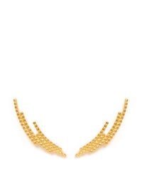 Maria Black | Metallic 'crescent' Gold Plated Single Earring | Lyst