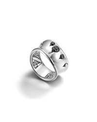 John Hardy | Black Wide Curved Ring | Lyst