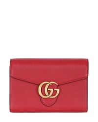 Gucci | Red Small Interlocking Cellarius Leather Bag | Lyst