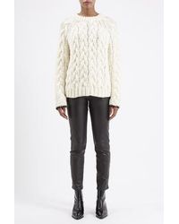 topshop chunky cable knit sweater