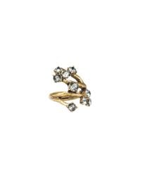 Oscar de la Renta | Black Swarovski Crystal Branch Ring | Lyst