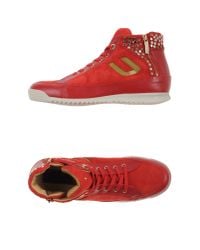 Cesare Paciotti Red High-tops & Trainers