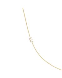 J.Crew | Metallic Maya Brenner 14k Gold Asymmetrical Letter Necklace | Lyst