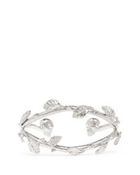 Alexander McQueen Metallic Skull Vine Cuff