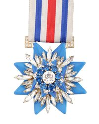Shourouk | Blue Medal Pin | Lyst