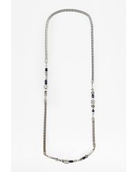 French Connection | Metallic Slinky Mixed Beaded Necklace | Lyst