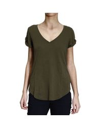 Polo Ralph Lauren | Green T-shirt Half Sleeve V | Lyst