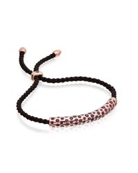 Monica Vinader | Black Esencia Scatter Friendship Bracelet | Lyst