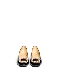 spade buckle nolina flats patent kate pearl chain leather