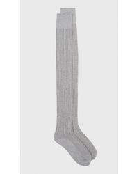 Hansel From Basel | Gray Fundamentals Dc Rib Thigh High | Lyst
